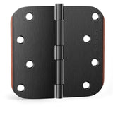 Stainless Steel 4 Inch Oil Rubbed Bronze with 5/8" Radius Corners Door Hinges for Interior Door