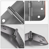 Stainless Steel 4 Inch Oil Rubbed Bronze with 5/8" Radius Corners Door Hinges for Interior Door