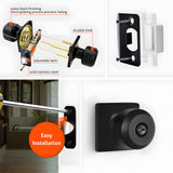 Classic Interior Round Door Knobs for Bedroom or Bathroom