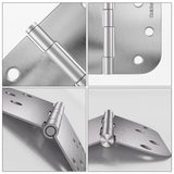 Nickel Brushed 3.5 Inch with 5/8" Radius Corners Oil Interior Door Hinges