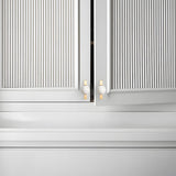 Natural Crystal Sphere Brass Cabinet Handles