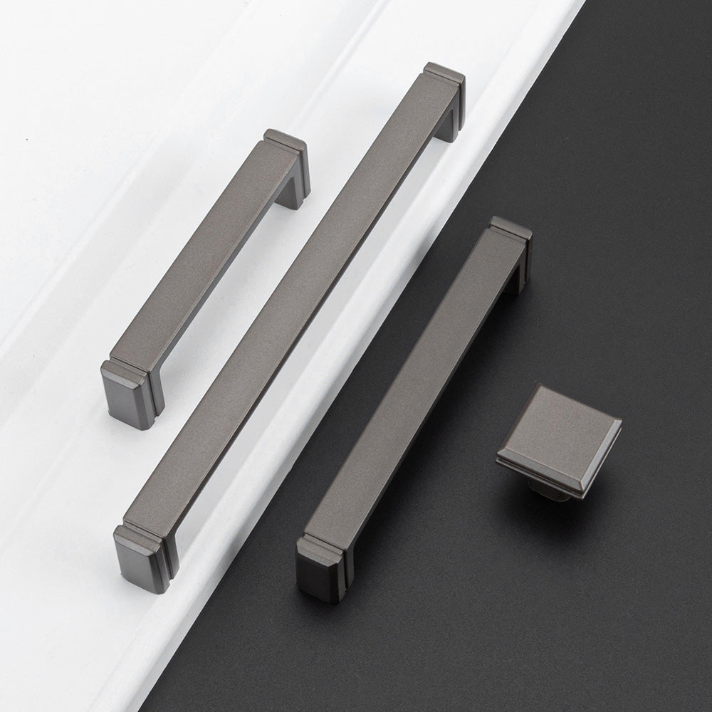 Modern Minimalist Zinc Alloy Square Cabinet Handle