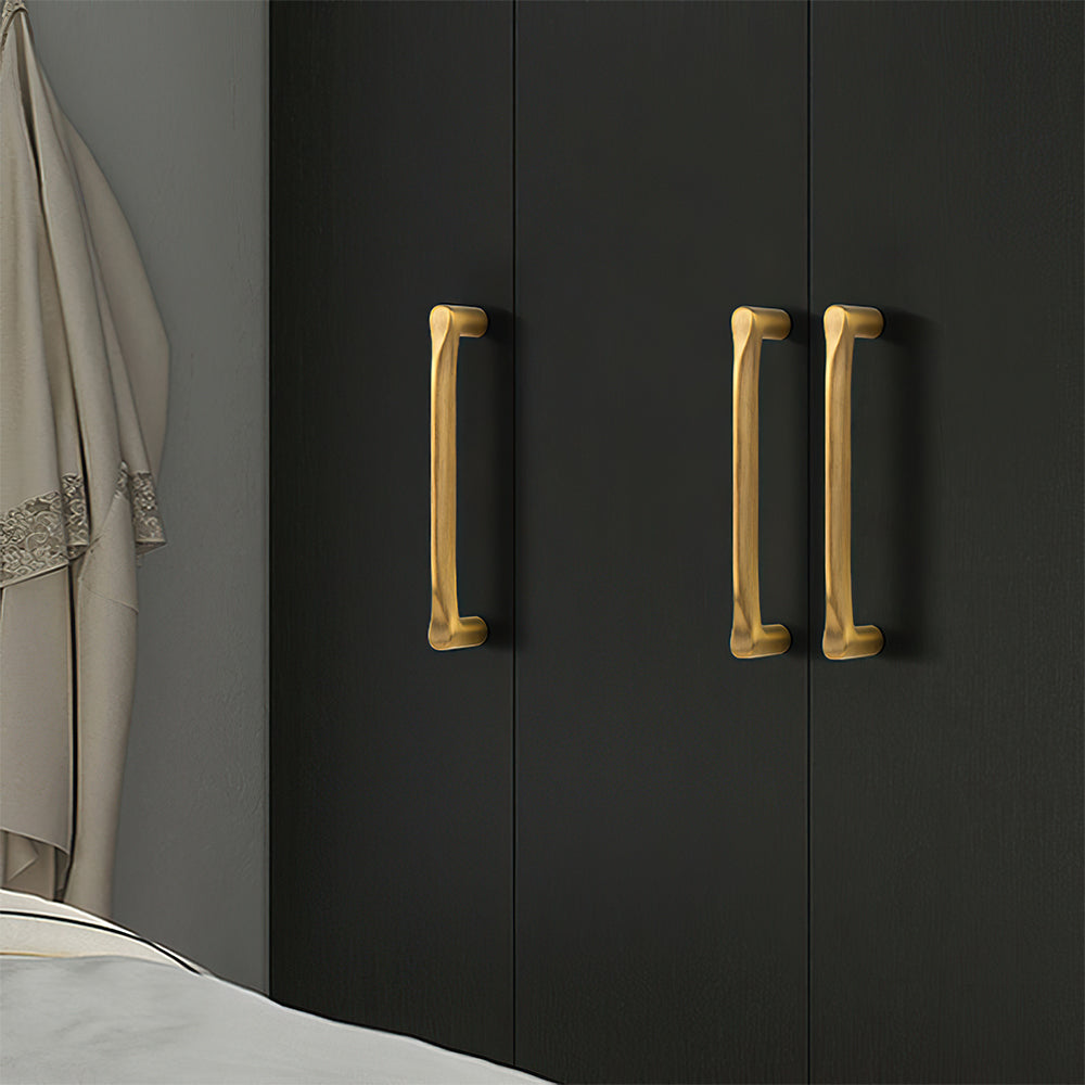 Contemporary Brass Kitchen Cabinet Handles