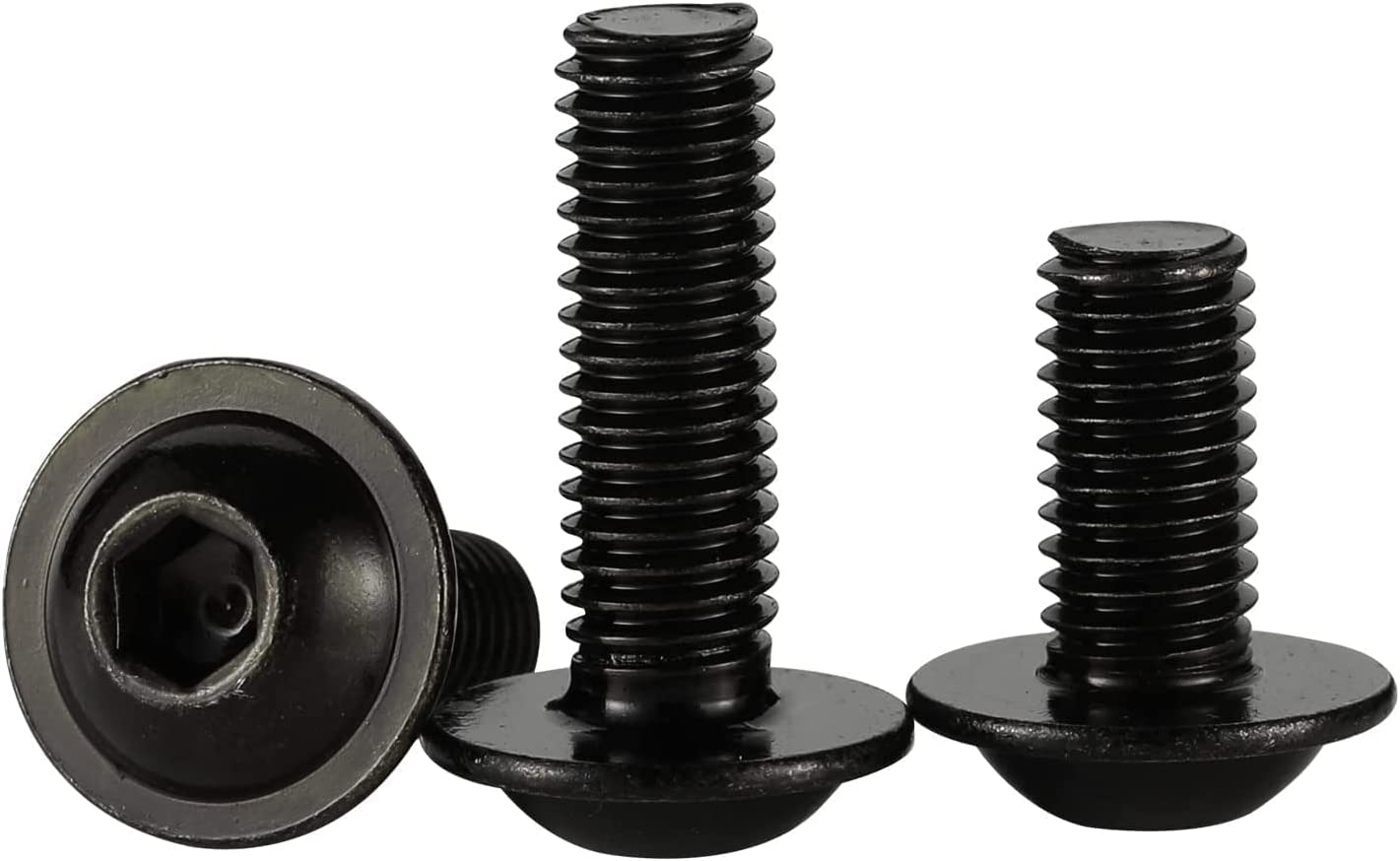 Goldenwarm Round Black Hex Socket Button Head Allen Bolt Screw