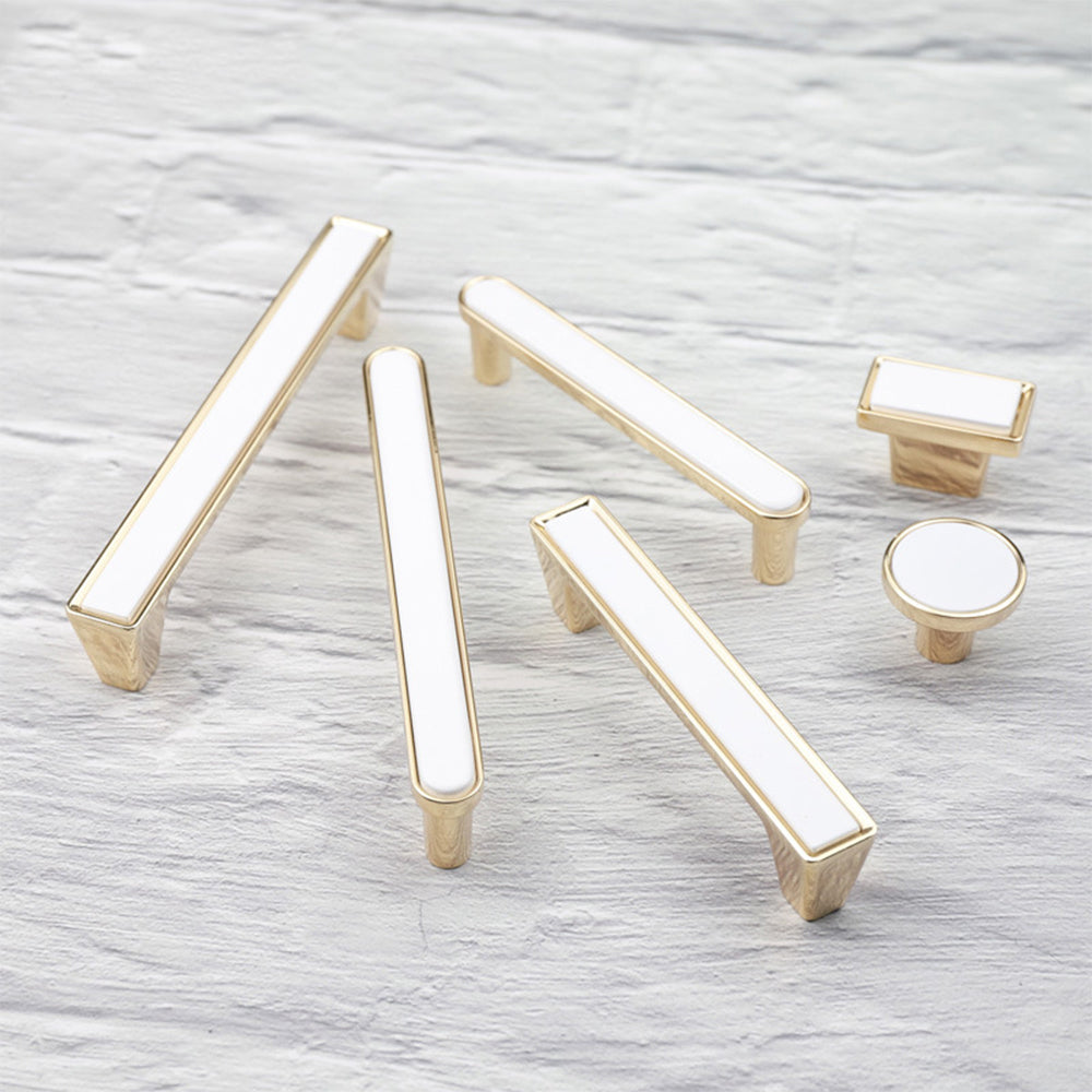 Modern Deco Square Zinc Alloy Kitchen Cabinet Pulls