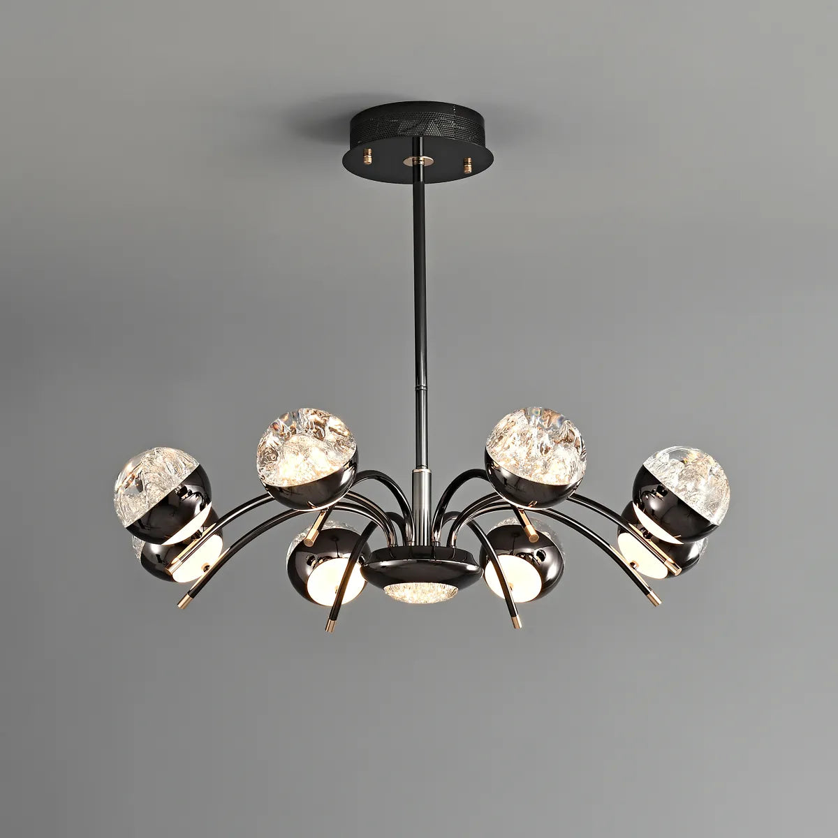 Transparent round chandelier
