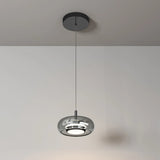 Smoked round rope pendant