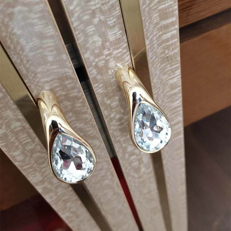 Gold Crystal Kitchen Cabinet Handles