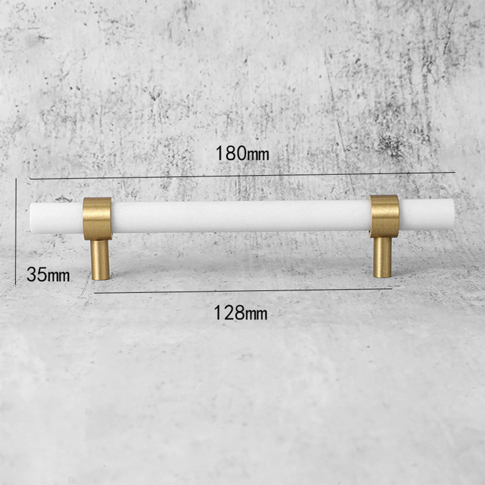 Stylish Marble & Zinc Alloy T-Bar Kitchen Cabinet Handles