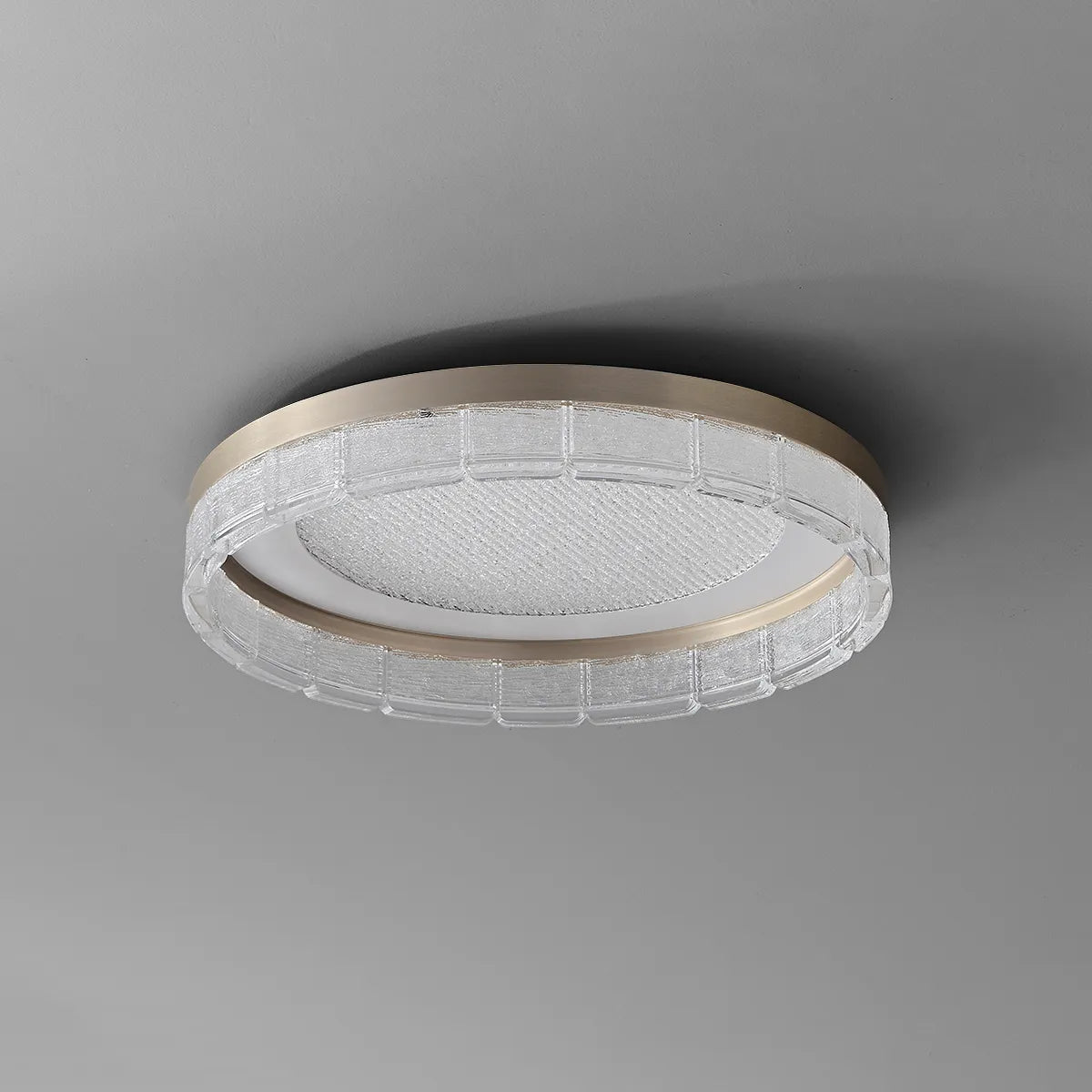 Circular acrylic embedded installation