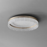 Circular acrylic embedded installation