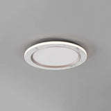 Circular rock slab ceiling light fixture