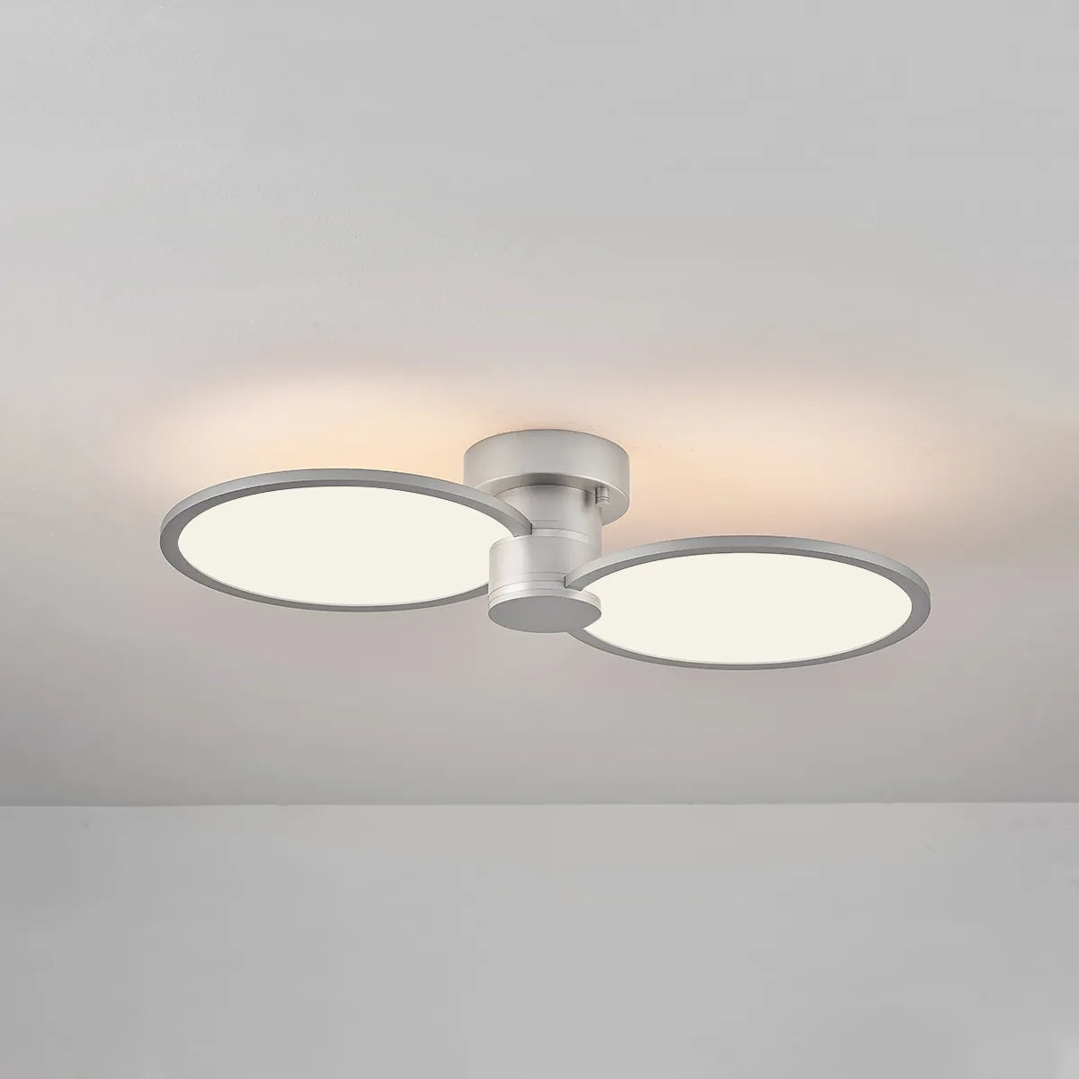 Circular acrylic ceiling-mounted installation