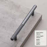 Stylish Patchwork Knurled Wardrobe Handle