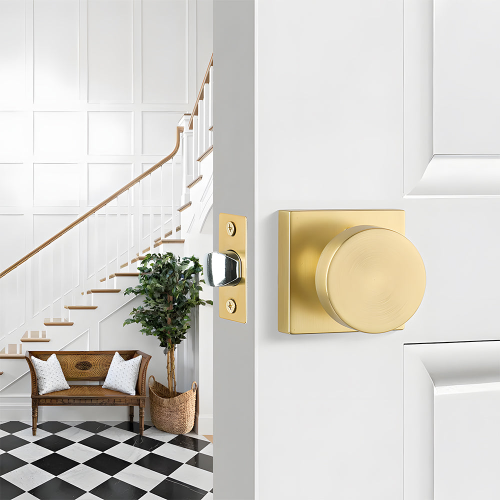 Passage Square Door Knobs for Closet Doors Hallway Dining Room
