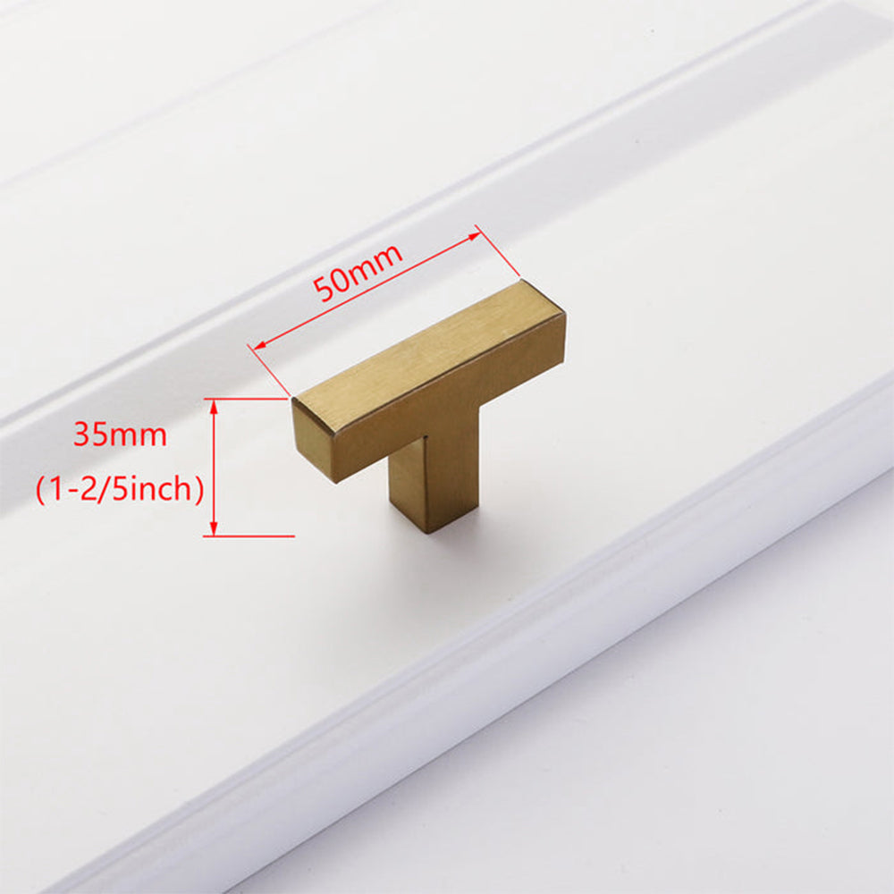 Champagne Bronze Square Cabinet Pulls for Kitchen