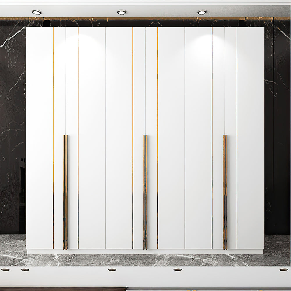 Gold Minimalist Classic Aluminum Long Edge Cabinet Handles