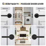 Zinc Alloy Closet Door Lever Handles for Hallway Doors