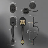Zinc Alloy Entry Door Lock Front Door Handlesets