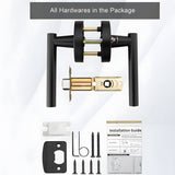 Zinc Alloy Gold Black Door Lever Handles