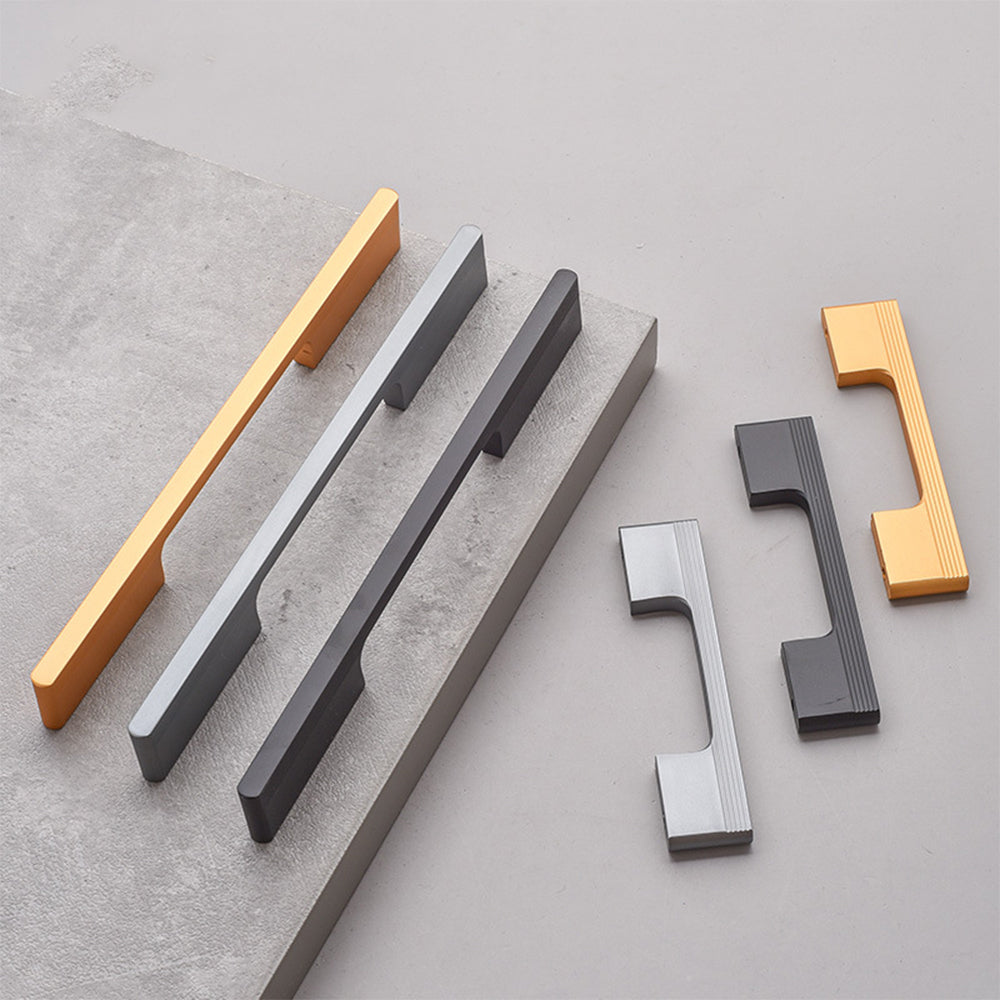 Aluminum Alloy Extended Cabinet Handles Drawer Knobs for Kitchen