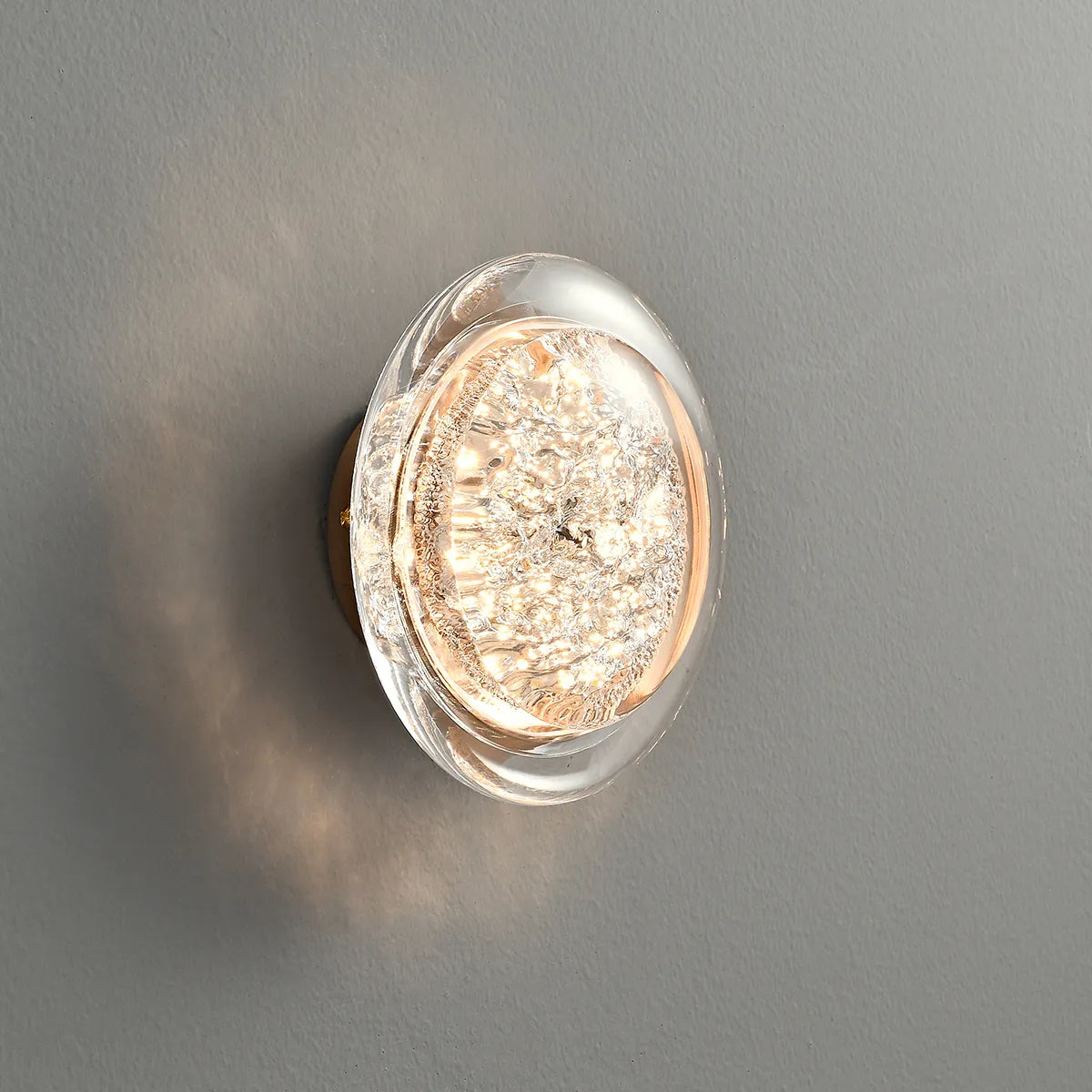 Acrylic round wall light