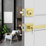 Exterior Entry Door Lock Handleset with Deadbolt