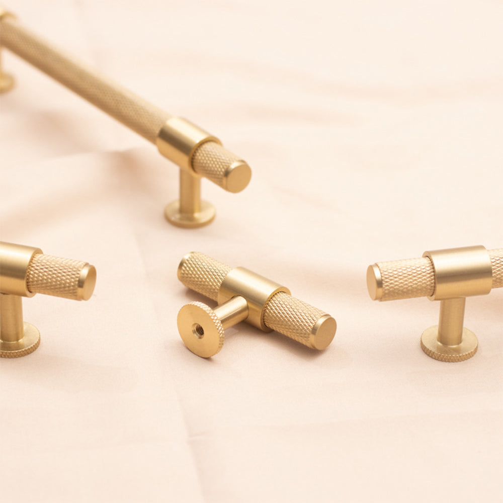 European Nordic Minimalist Knurled Cabinet Pulls