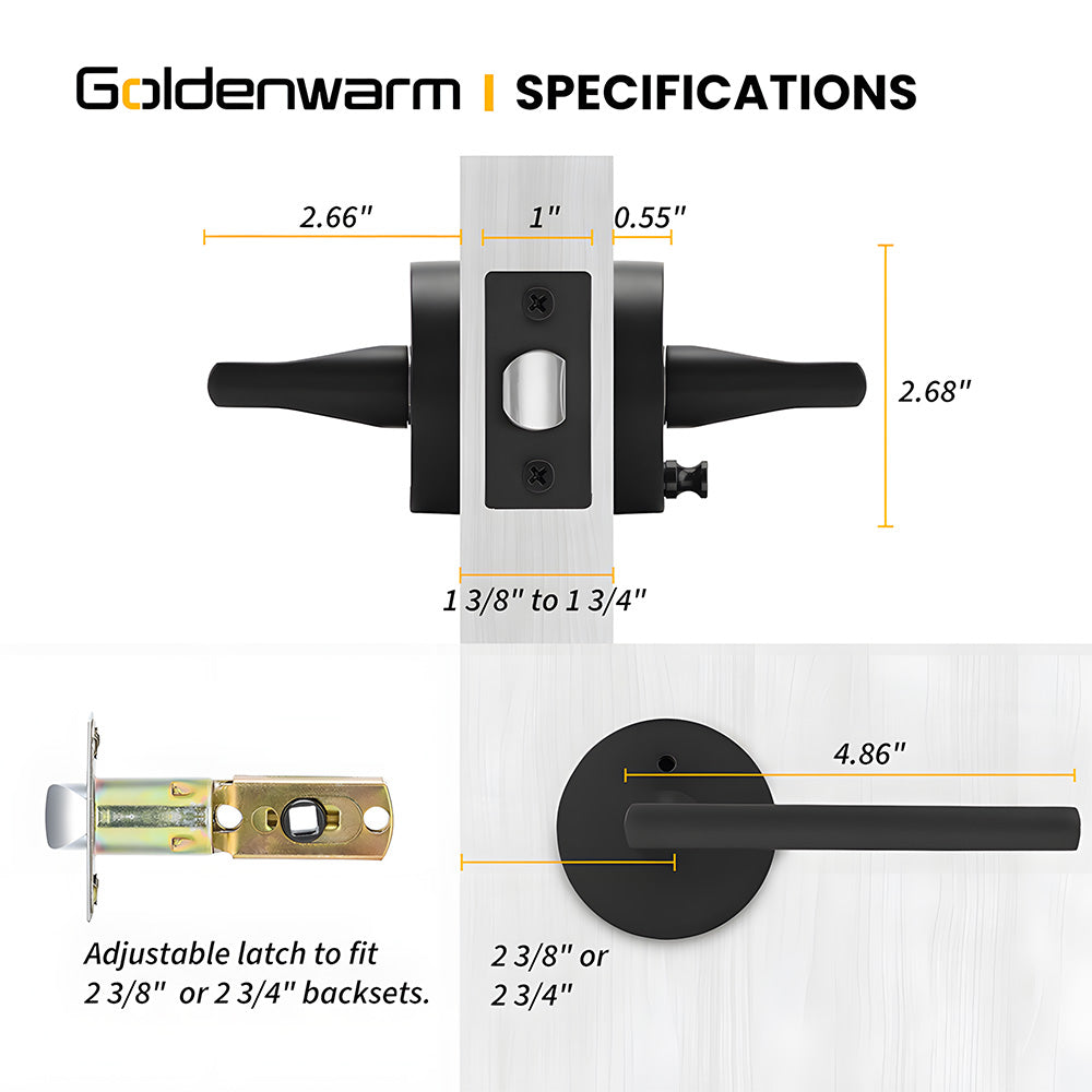 Round Interior Door Levers Handles