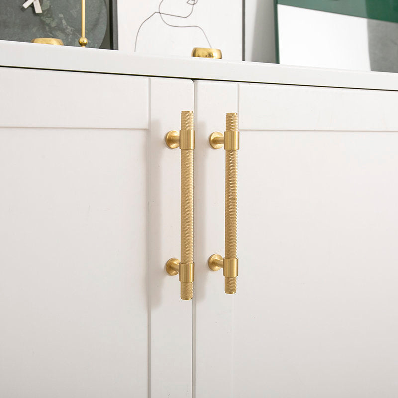European Nordic Minimalist Knurled Cabinet Pulls