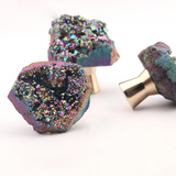 Shining Crystal Single Hole Crystal Wardrobe Knob
