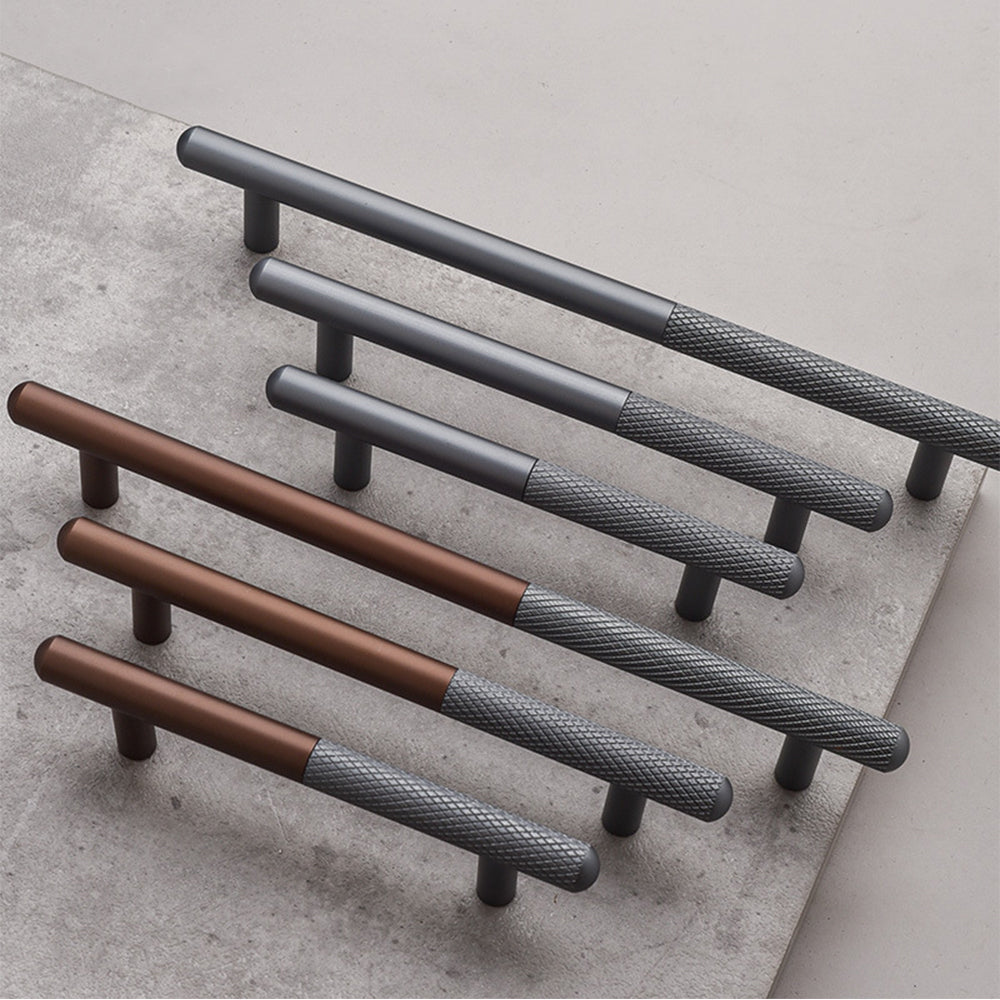 Stylish Patchwork Knurled Wardrobe Handle
