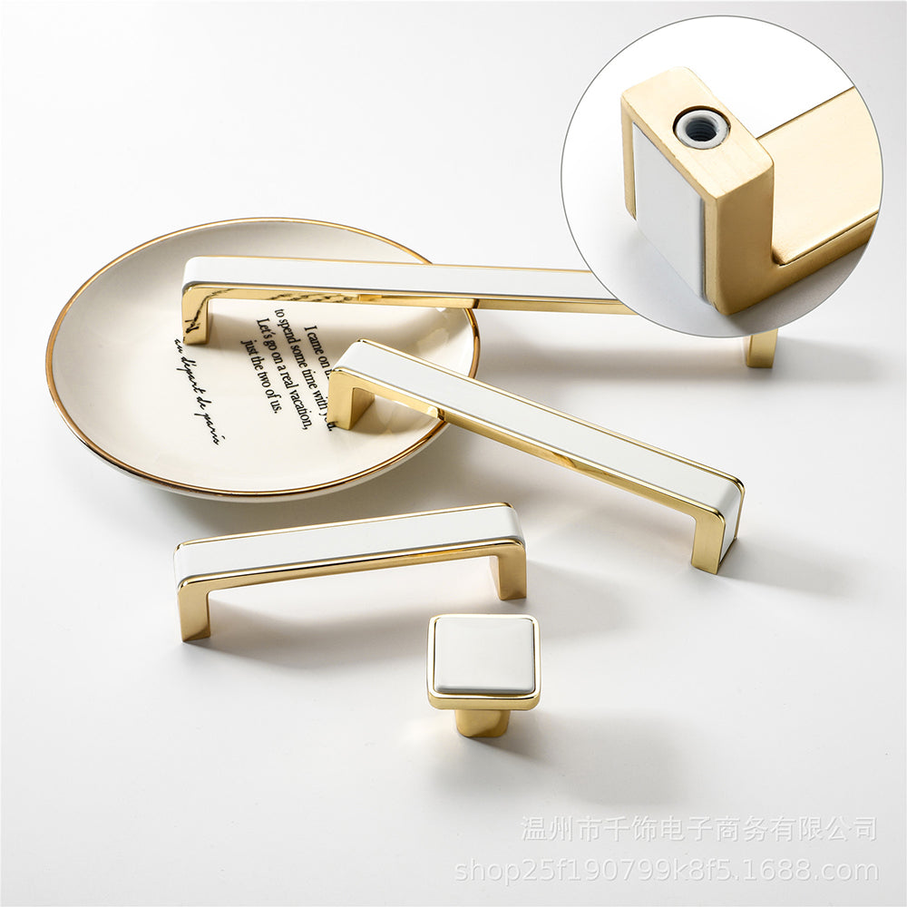 Decorative Zinc Alloy Color Matching Cabinet Handles