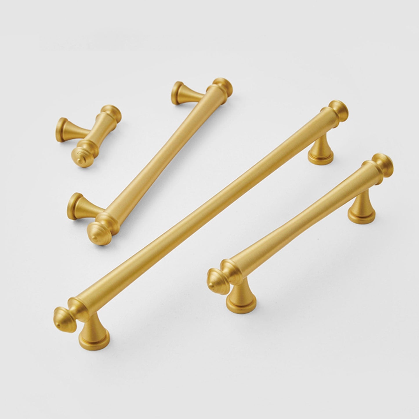Soild Gold Brass Drawer Pulls Cupboard Cabinet Knobs
