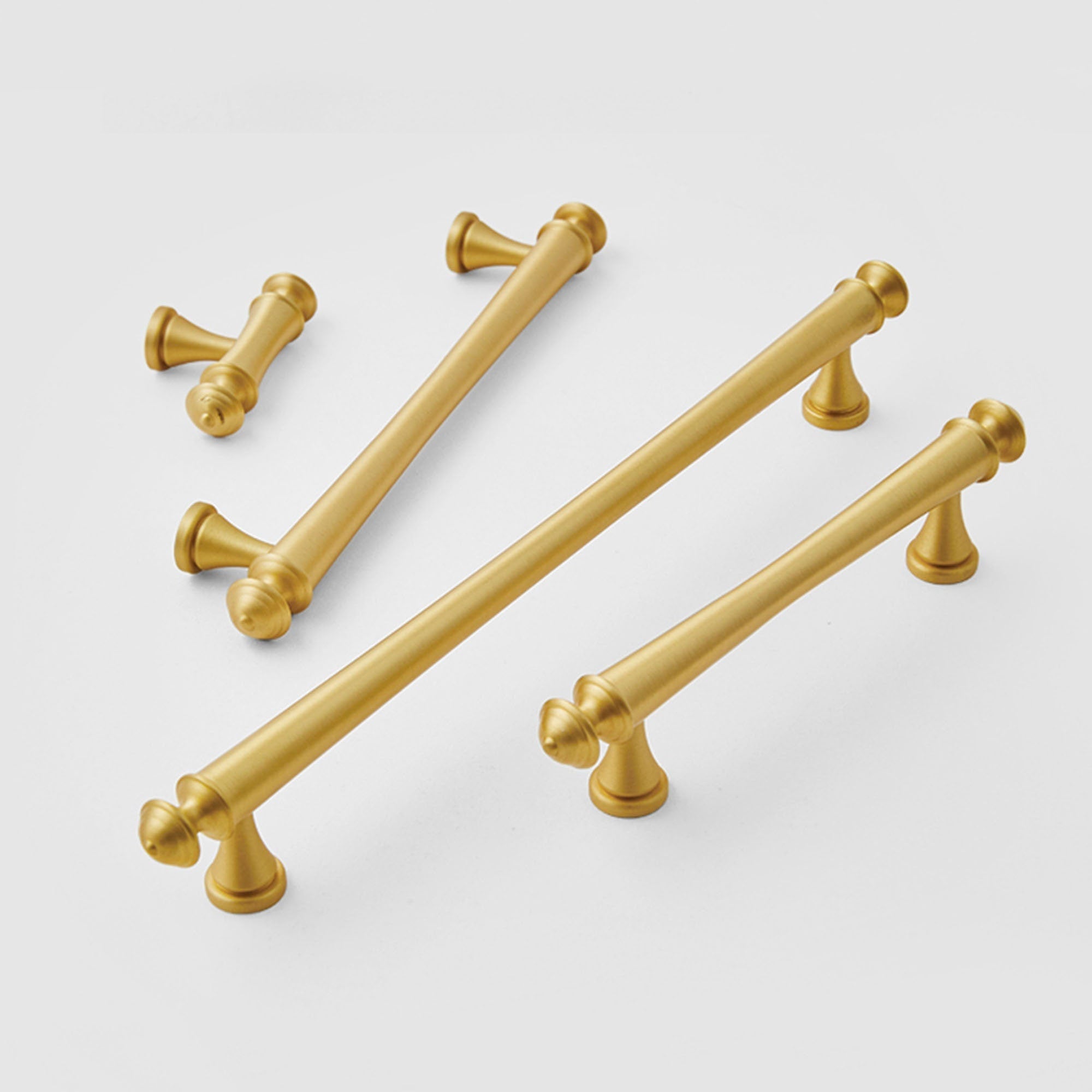 Soild Gold Brass Drawer Pulls Cupboard Cabinet Knobs