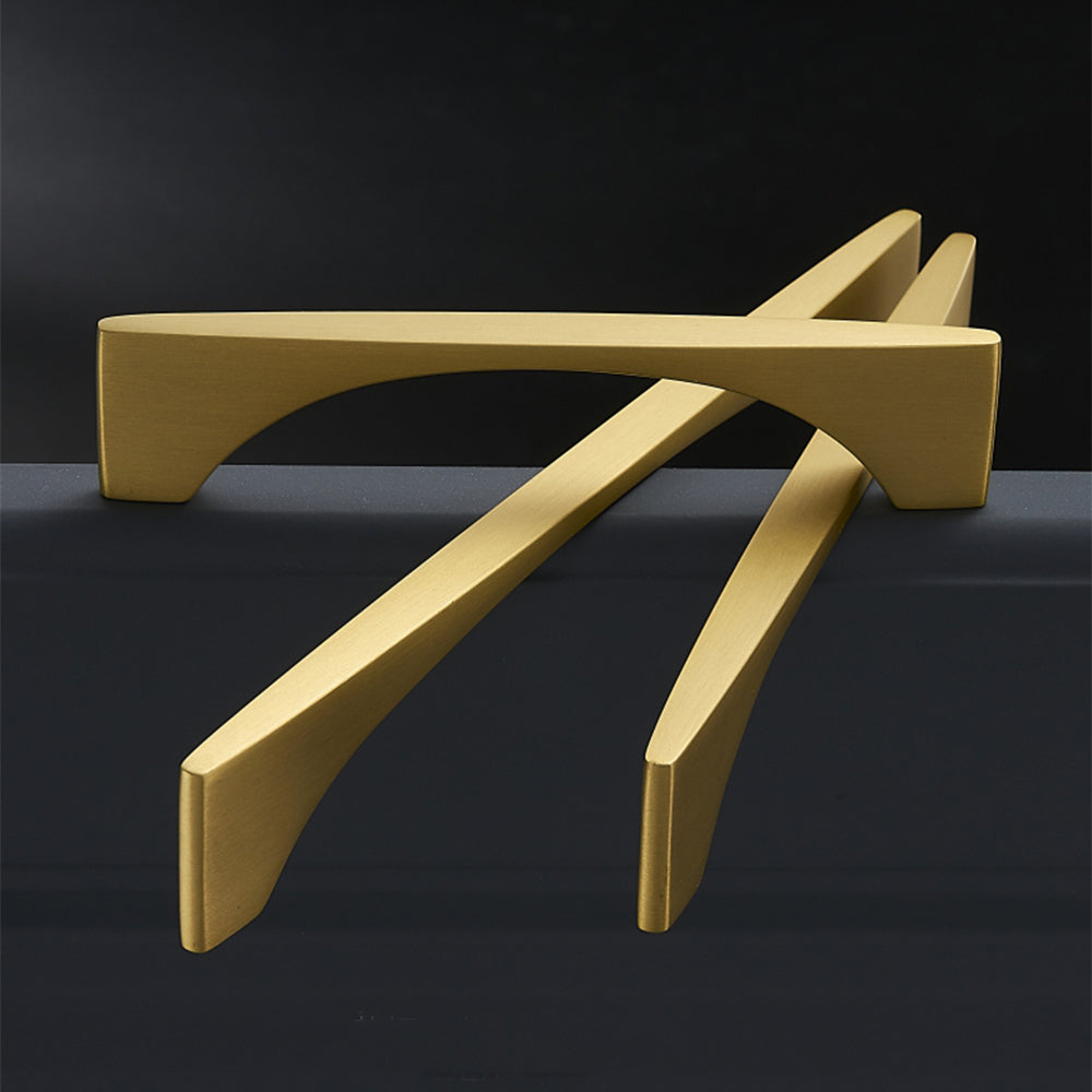 Modern Gold Brass Cabinet and Drawer Handles
