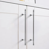 Modern Brass T-Bar Cabinet Handles