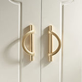 Gold Semicircle Closet Wardrobe Cupboard Handles