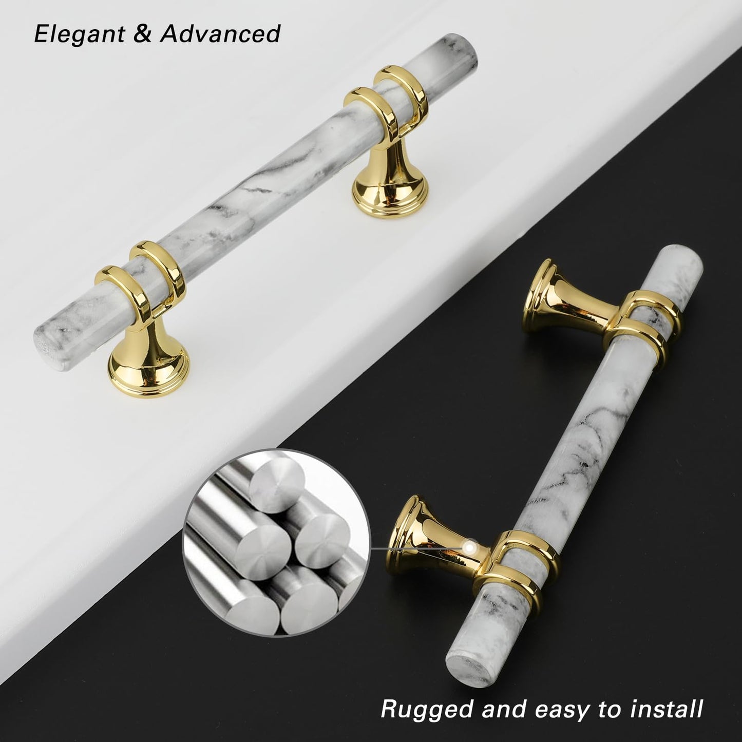 T-Bar Zinc Alloy Base Cabinet Handles