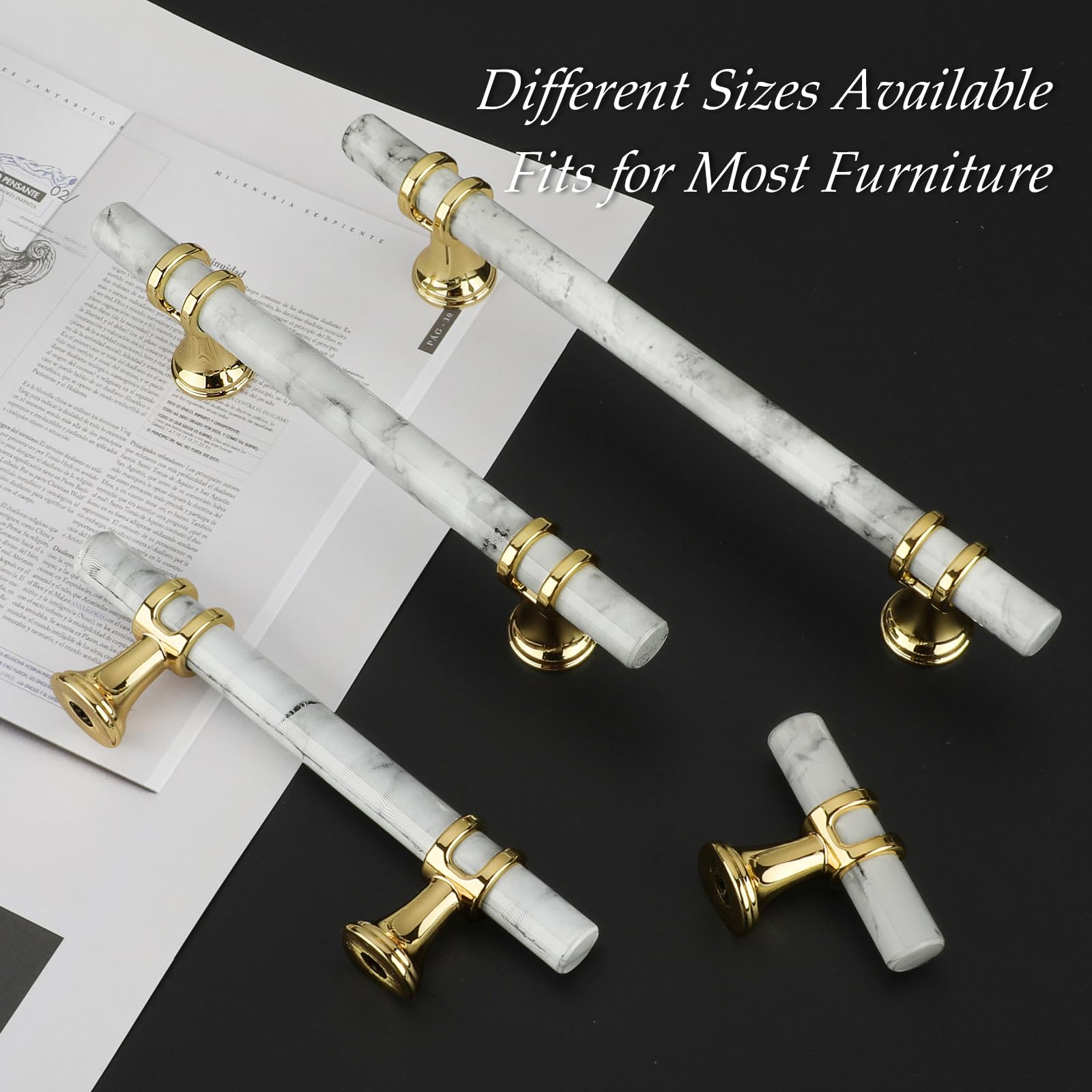 T-Bar Zinc Alloy Base Cabinet Handles
