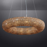 Crystal Halo Round LED Chandelier 41" Halo Lighting Fixture