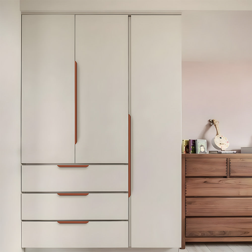 Long Multicolored Simple Invisible Finger Cabinet Drawer Handle