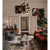 Seed Chandelier, Blackened Brass