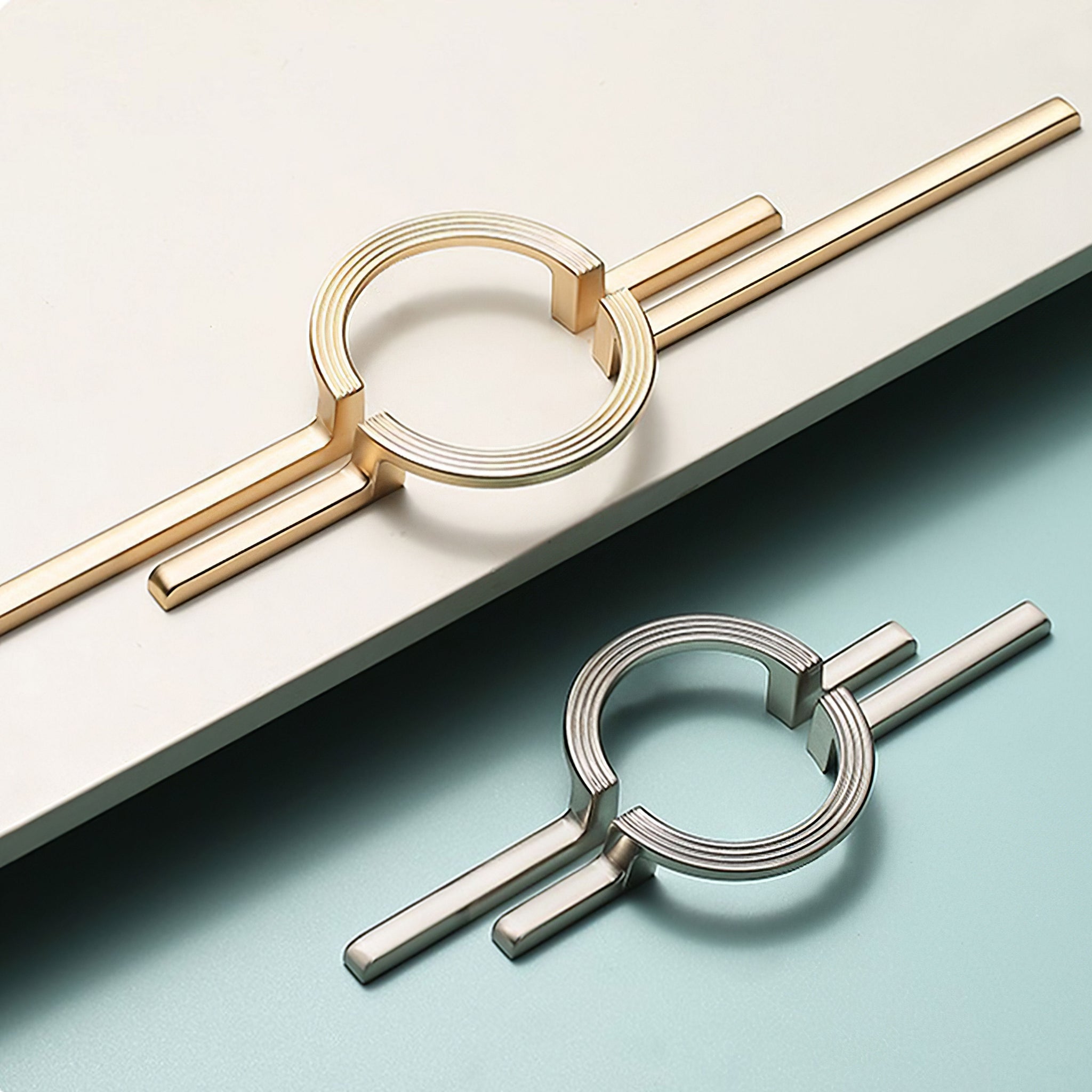Modern Simple Semicircular Long Cabinet Door Handle