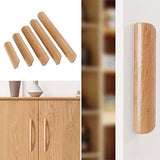 Morden Solid Wood Cabinet Drawer Pulls Wardrobe Handles Knobs for Home