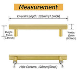 Square Brushed Gold Cabinet Pulls  For Kitchen