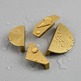 Unique Modern Semi-Circular Gold Kitchen Cabinet Door Handle