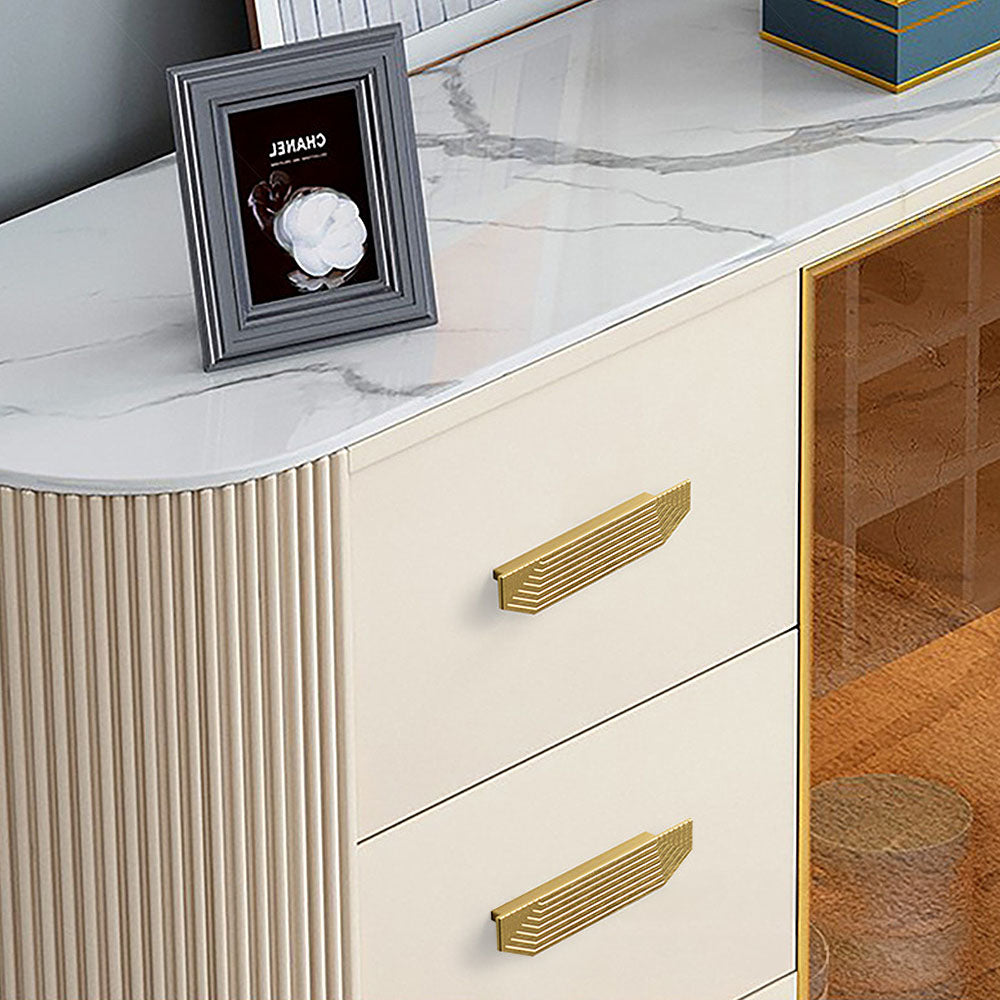 Unique Modern Semi-Circular Gold Kitchen Cabinet Door Handle