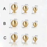 Champagne Gold Round Cabinet Knobs