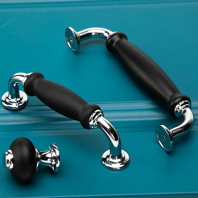 European Solid Zinc Alloy Kitchen Cabinet Handles